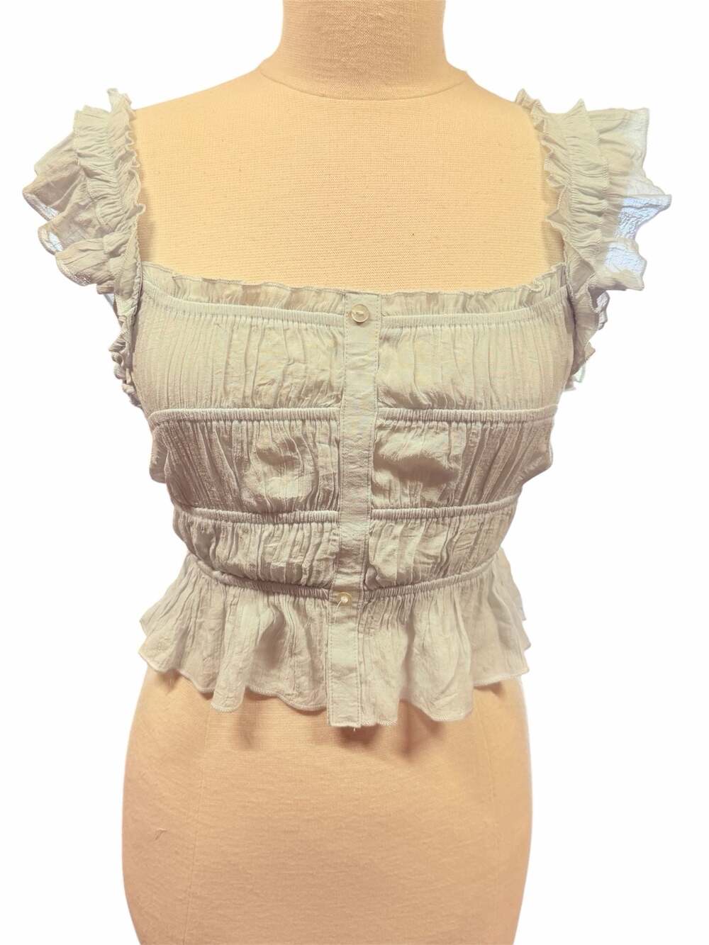 Thirty/Thirty Ruffle Crop Top